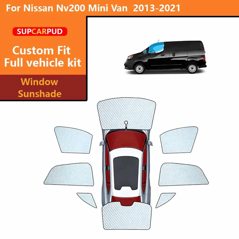 

Солнцезащитные шторки для автомобиля, защита от ультрафиолета, для Nissan Nv200 Mini Van 2013-2021, для передних и задних боковых окон