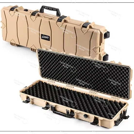 Wholesale Outdoor Storage case Waterproof Hard Plastic Tactical Caja De Armas De Fuego with Wheels Stackable Storage Case