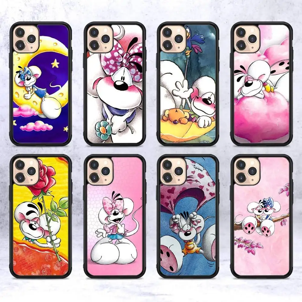 

Character Diddl Cut Anime Phone Case For IPhone 17 16 Pro Max 11 12 13 14 15 Hard PC+TPU Bracket Back Cover