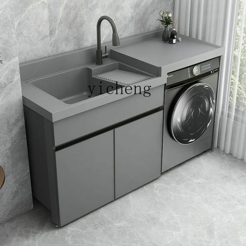 

TWR Space Aluminum Roller Laundry Slot Pool Table Integrated High and Low Basin with Rubbing Board