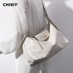 CHISIY Original handmade color contrast minimalist high-capacity commuting spring/summer single shoulder crossbody bag