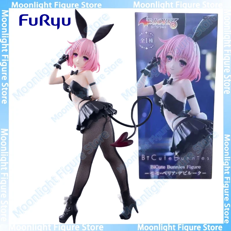 

В наличии FuRyu BiCute Bunnies Momo Belia Deviluke Bunny Girl Аниме Фигурка Игрушка Подарочная Модель Коллекция