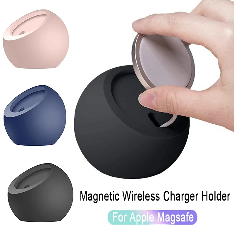 

Шаровая форма для магнитного силиконового зарядного держателя для Magsafe Apple IPhone 15 14 Pro Max, безопасное беспроводное зарядное устройство, док-станция, подставка