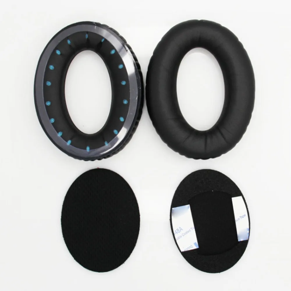 Protein Leather Ear Pads Soft Replacement Ear Tips Comes with Adhesive Backing Ear Cushion for Bose TP-1/TP-1A/Around Ear AE1