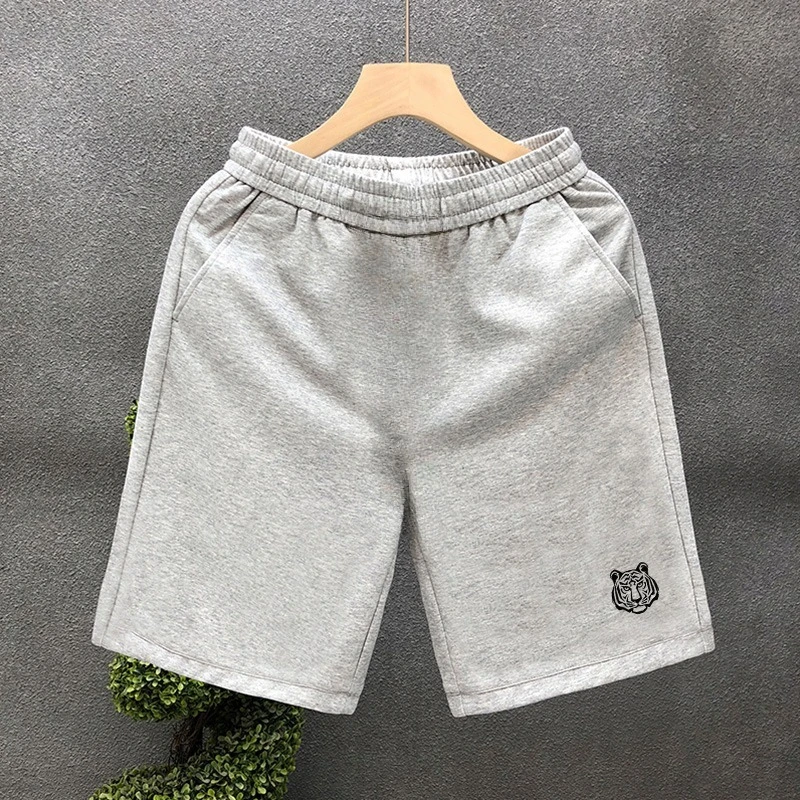 

Короткая сумка Tendance En Pur Coton Pour Hommes, Imprimé Simple, Manches Courtes 2025л.