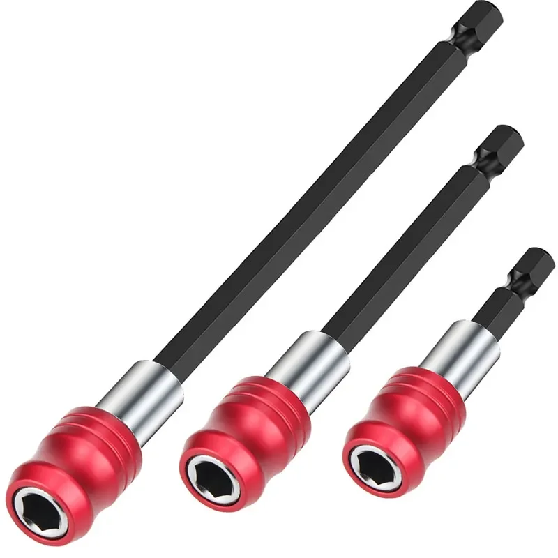 60-150mm Quick Release Hex Bit Extension Bar with Strong Magnet Extension Rod for Drill/Driver/Screwdriver