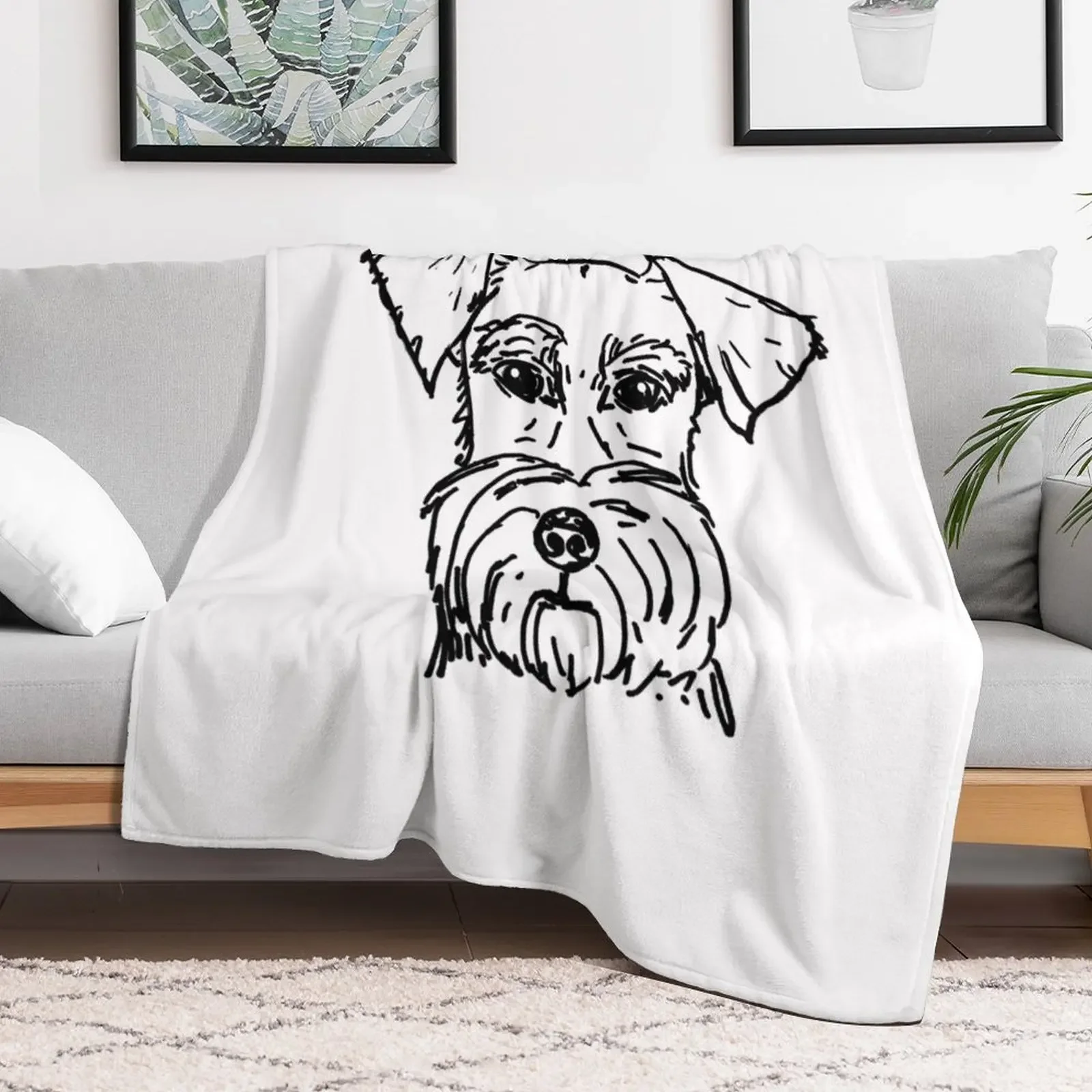 New Schnauzer Throw Blanket Warm Comfortable Blanket Gift for Parents Friends