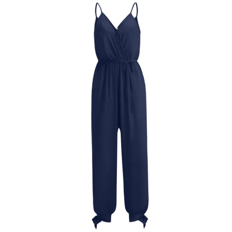Fashion Jumpsuit For Women 2025 Summer Floral Printed Trousers Bohemian Rompers Jumpsuit Long Pants Overalls Female Streetwear