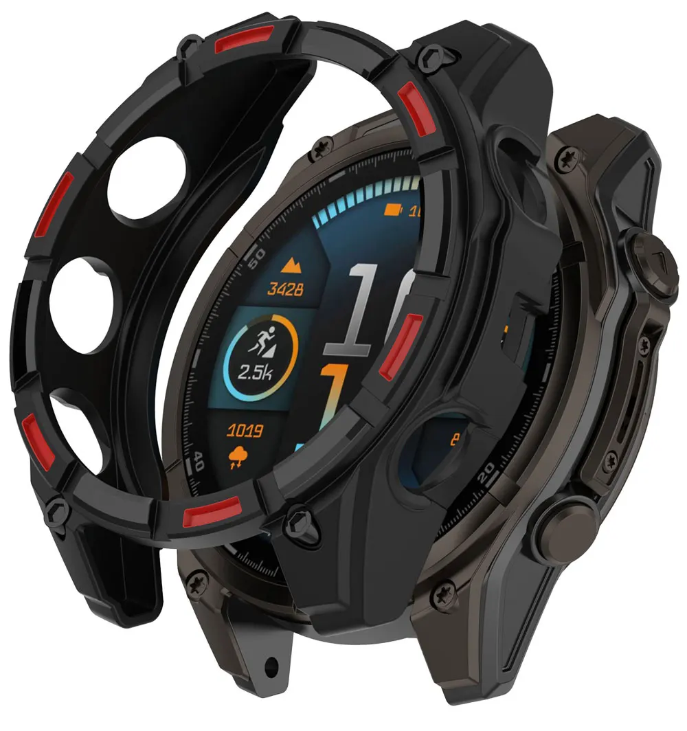 Silikon-Uhrenabdeckung für Garmin Fenix8 Solar 51 mm 47 mm Band Smart Watch Ersatzschale Garmin Fenix 8 AMOLED Schutzhülle – Detail 2