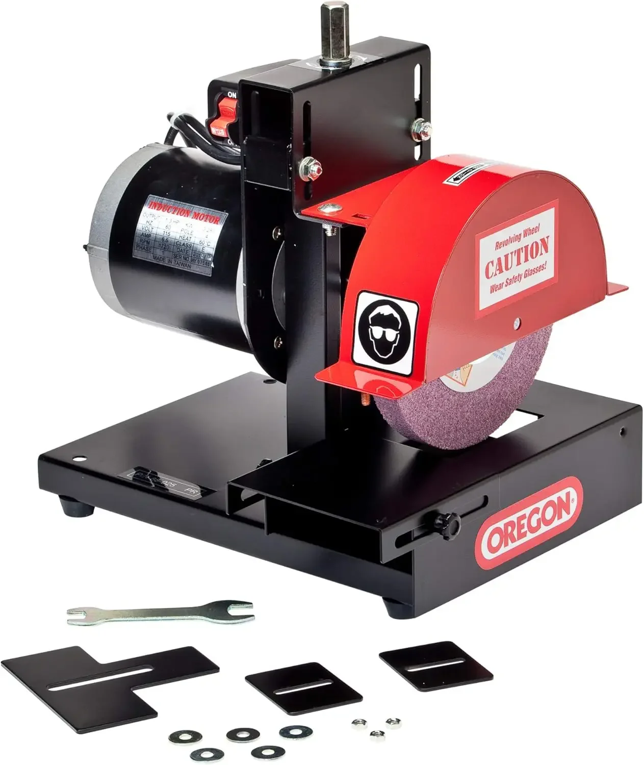 مبراة ومطحنة شفرة جزازة العشب، شديدة التحمل، محرك 1/3 حصان، قابل للتعديل