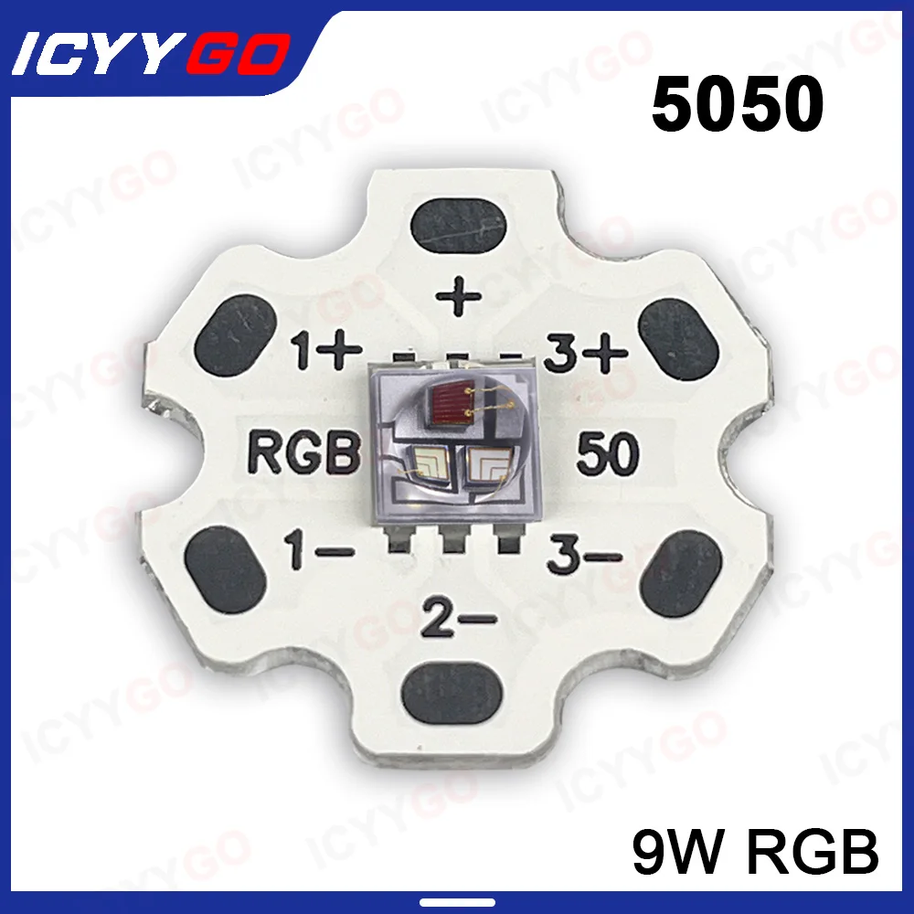 contas de lampada led smd alta potencia lanterna carro farol luz spot smd rgb 5050 20 mm 9w 01