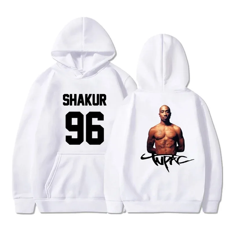 2024 Gangsta Rap 2Pac Hoodie Men Fashion Coat Casual Hoodies Hip Hop Gangsta 2Pac Tupac Shakur Hoodie Sweatshirt Women Oversized