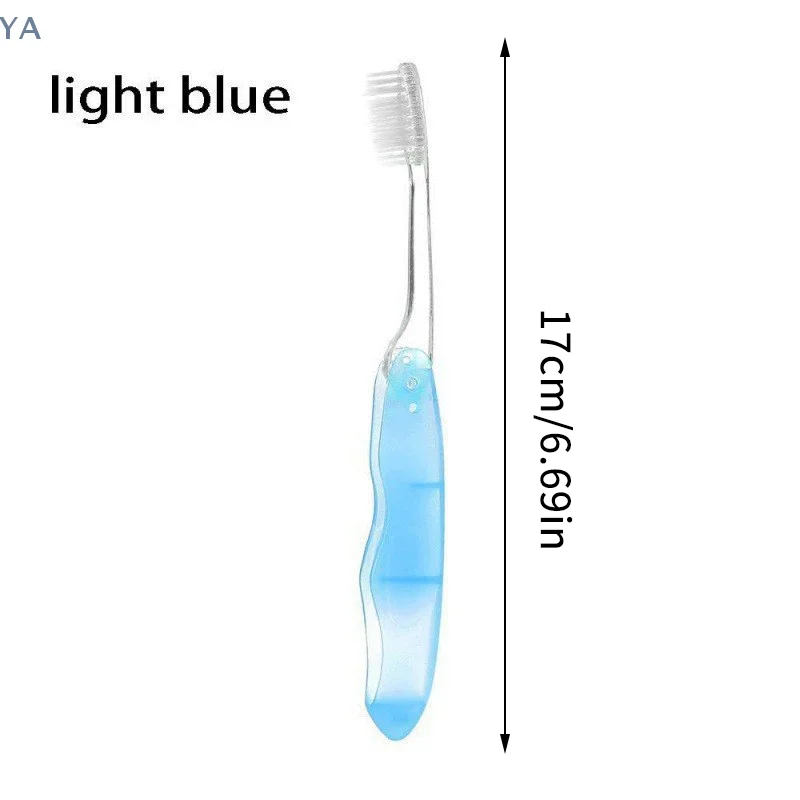 

Складная дорожная зубная щетка с полной головкой, средней жесткости, из микрофибры, без запаха, портативная и легко моющаяся.