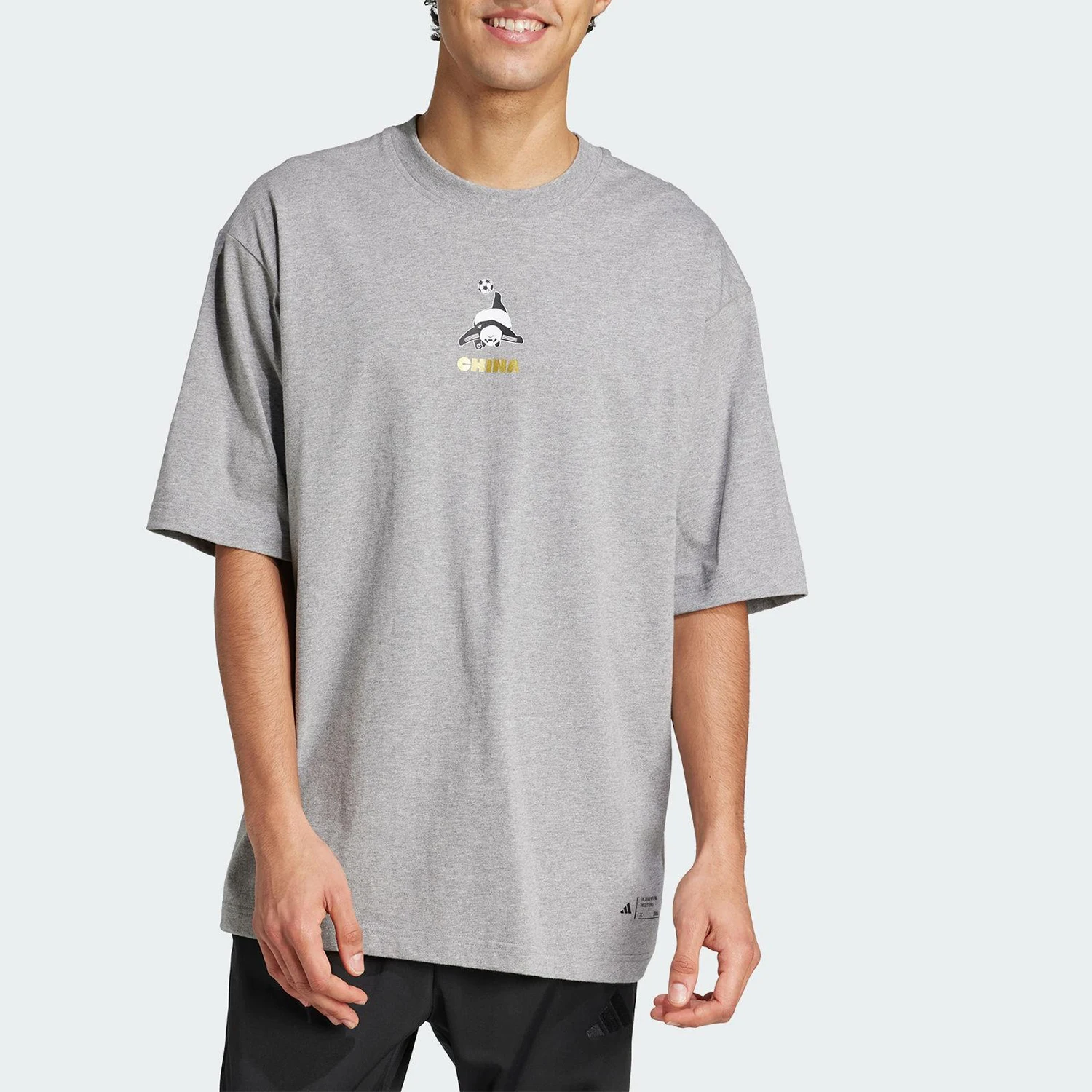 

Adidas genuine Summer New Unisex Round Neck Knit Comfort T-Shirt JZ3272