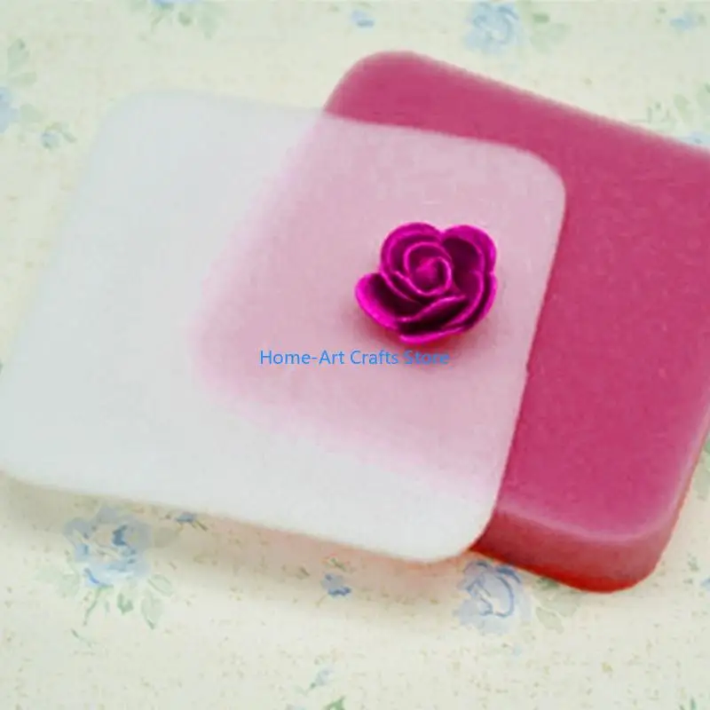 Y3NA Fondant Shaping Sponges Pad Sugar Flower Foam Pad Sponges Mats Cake Decorating Tool for Kitchen Baking Sugarcraft