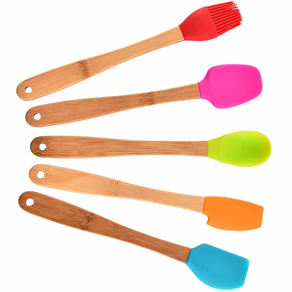 

Baking Silicone Brush Set Kitchen Gadgets Tools Supplies Accessories Spatulas Glass Oil Brushes Heat Resistant