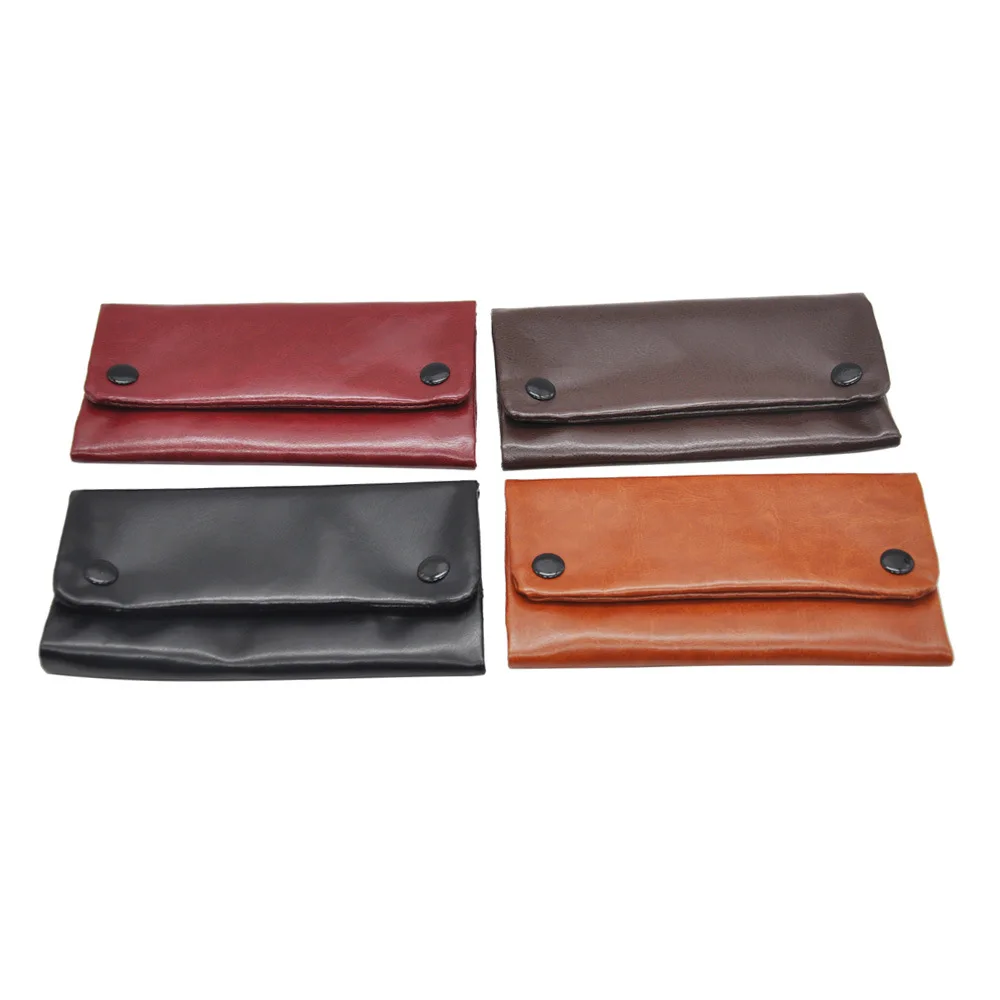 1pc składany PU Leather Tobacco Bag papieros Rolling Pipe etui portfel wskazówka uchwyt na papier akcesoria do palenia prezent dla mężczyzn