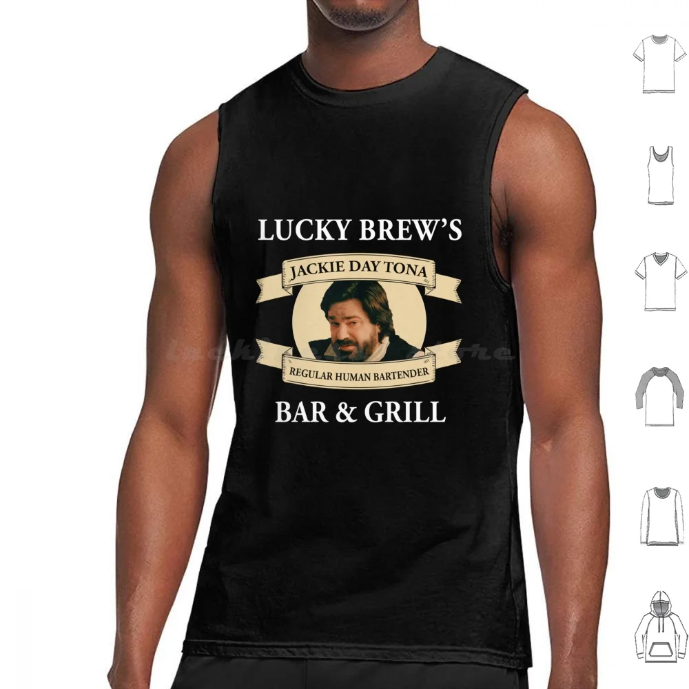 Lucky Brew'S Bar And Grill Tank Tops Vest Sleeveless Laszlo Cravensworth Halloween Guillermo Humor Taika Waititi Lazlo Horror