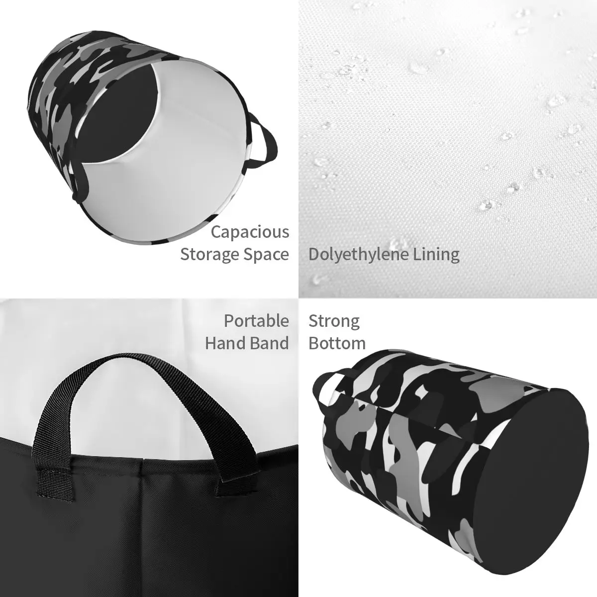 Laundry Collector Pattern Military Army Background Camo Foldable Laundry Basket Children Washing Basket Home Organizer