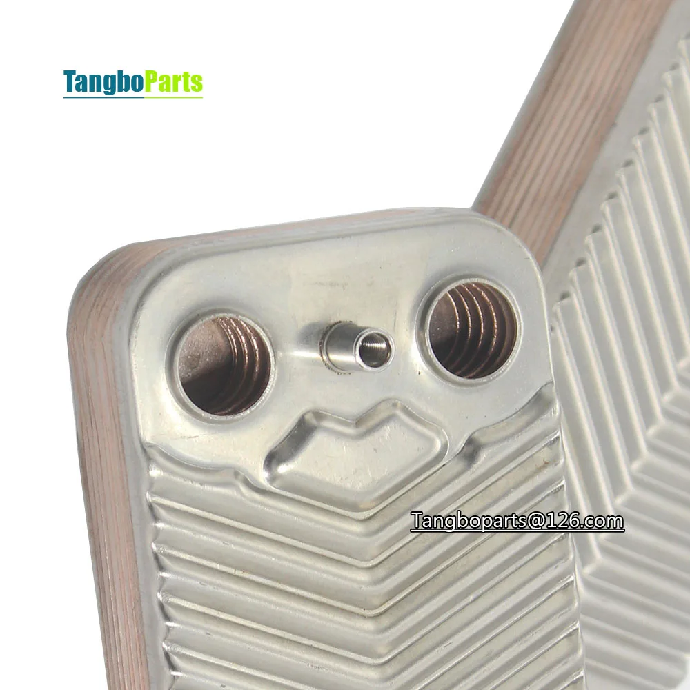 Stainless Steel Secondary Heat Exchanger 154mm 10 Plates Heat Exchanger For Vaillant Beretta Gas Boilers Replacement