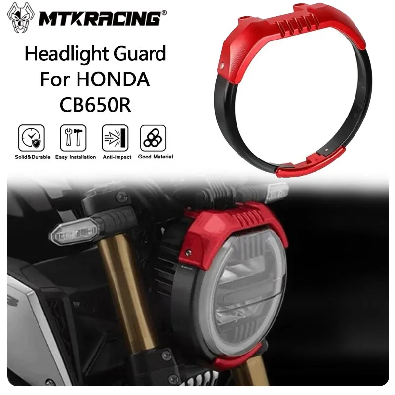 

MTKRACING Headlight Guard For HONDA CB650R 2019-2020 Motorcycle Headlight Head Light Guard Protector Cover Protection Grill