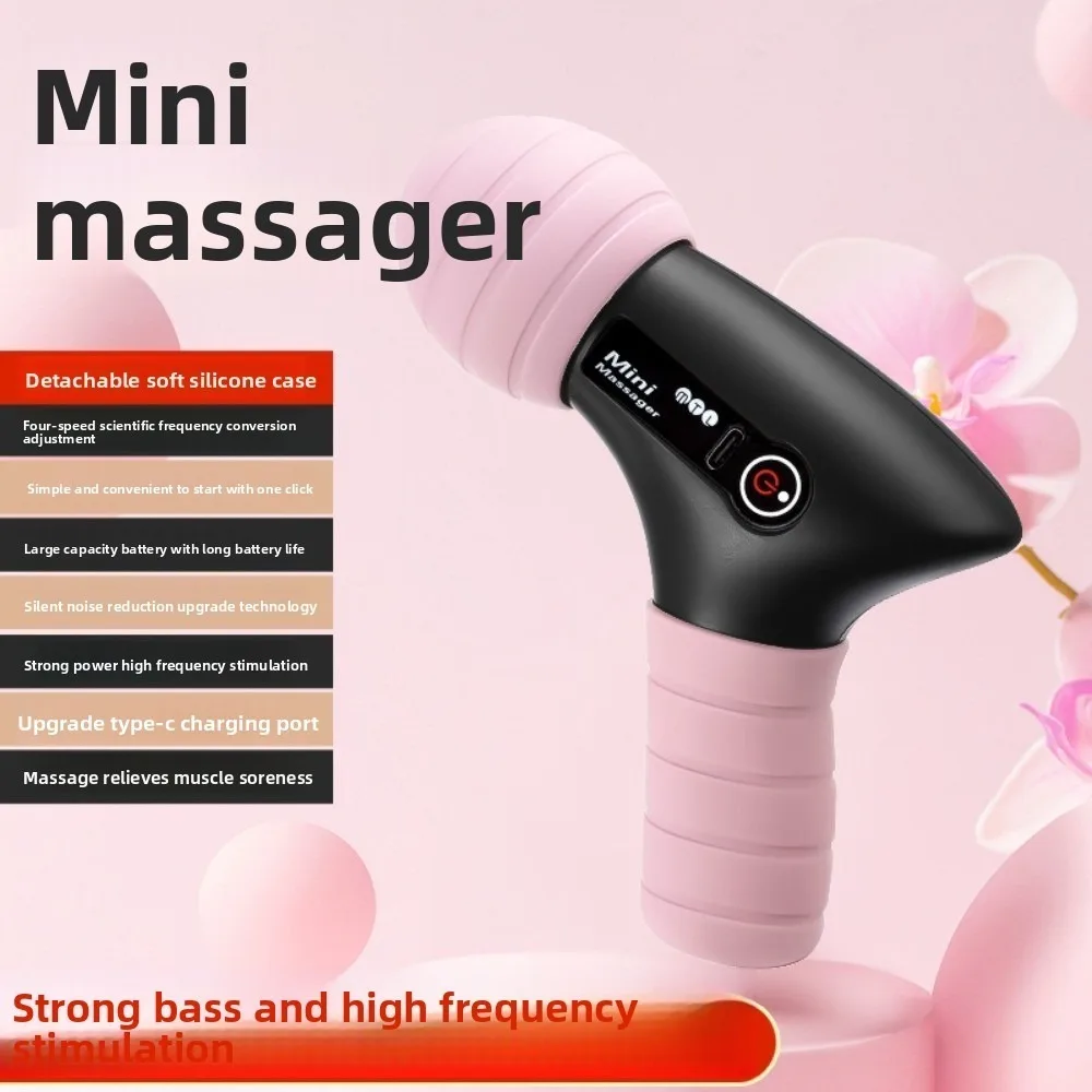 

Adjustables Mini Fascia Massager Soft Massage Head Wear Resistant Deep Tissue Massage Device Comfortable Easy To Operate