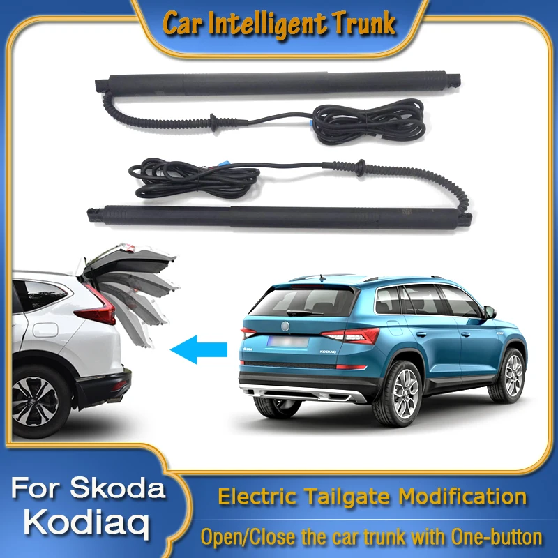 For Skoda Kodiaq Kodiak 2016~2024 Car Power Trunk Opening Electric Suction Tailgate Intelligent Tail Gate Lift Strut