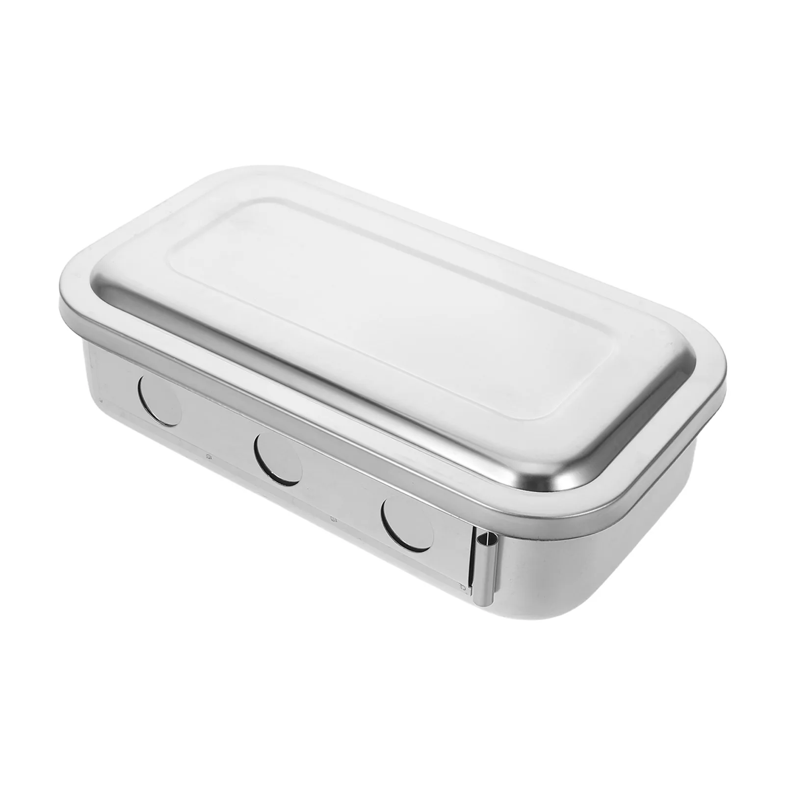Surgical Instrument Disc Medical Tray for Instruments with Lid Disinfection Plate Tools Trays Dish Holder