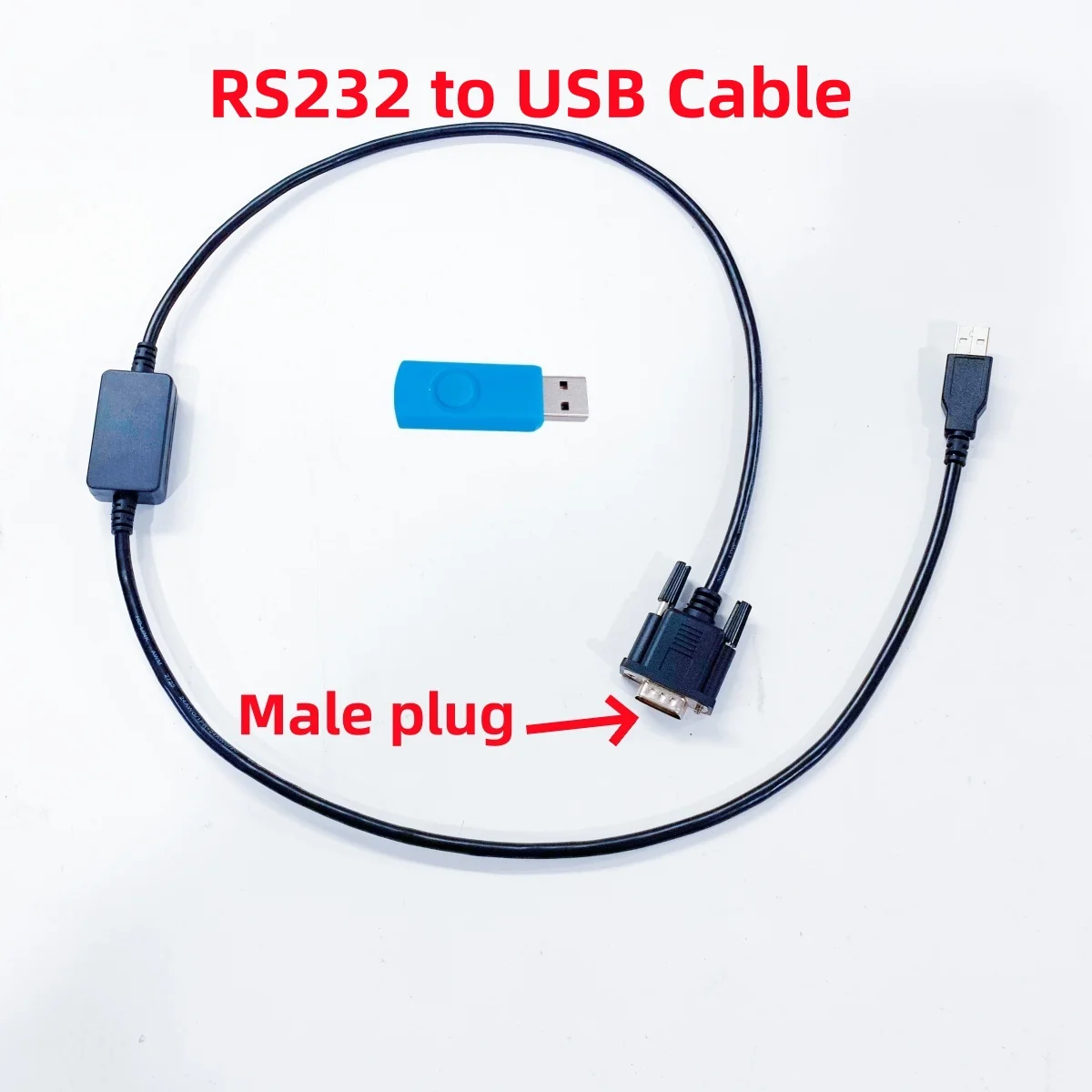 GNSS RS232 to USB cable RS232 male plug conversion to USB A interface length of 1 meter for Trimble  CHCNAV Hi-TARGET Topcon