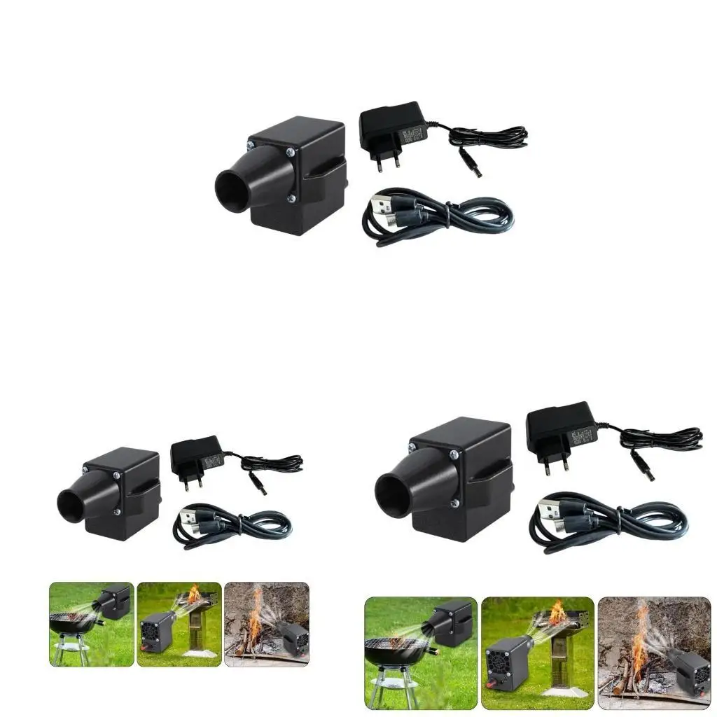 

R9UF Регулируемый вентилятор для барбекю, вентилятор с двойной входной мощностью, для быстрого зажигания и удаления дыма, для