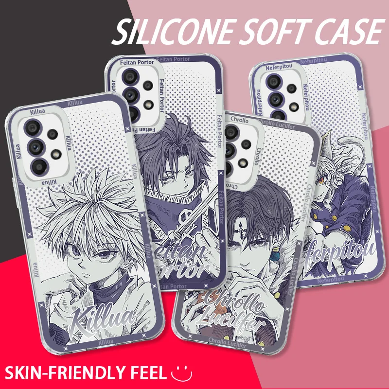 HUNTER×HUNTER Killua Hisoka Case for Samsung Galaxy A26 A56 A36 A16 A06 A55 A35 A25 A15 A05 A05S A54 A34 A24 A14 A13 A23 A33 A53