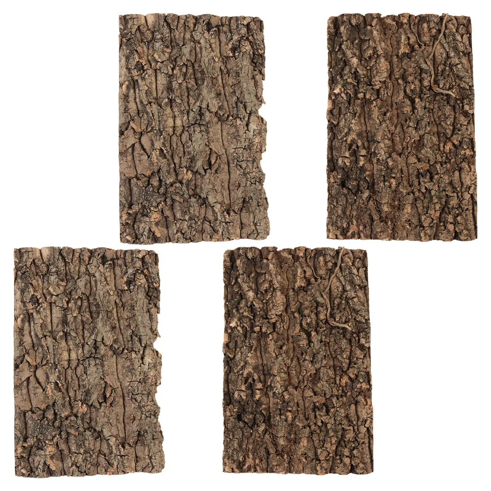 

4pcs Reptile Decor Natural Terrarium Accessory Background Fish Tank Background Pet Terrarium Decor Habitat Accessories