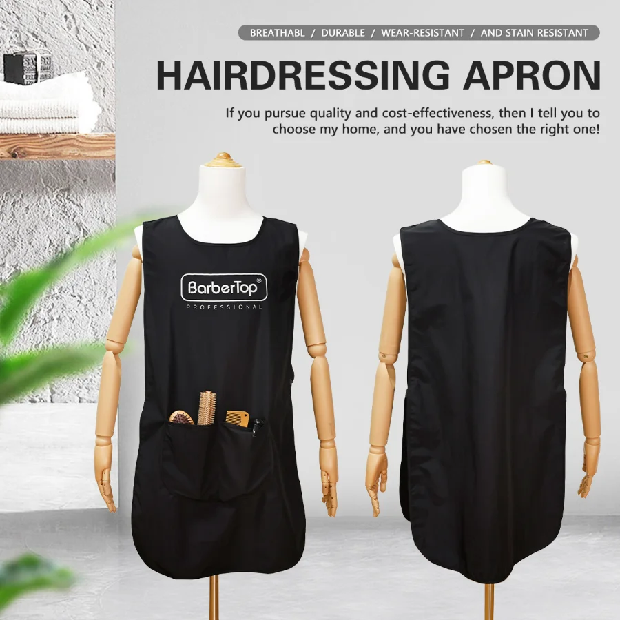 

Hairdresser Beauty Salon Apron Original Barber Work Apron Waterproof Adjustable Comb Scissors Styling Tool Storage Barber Apron