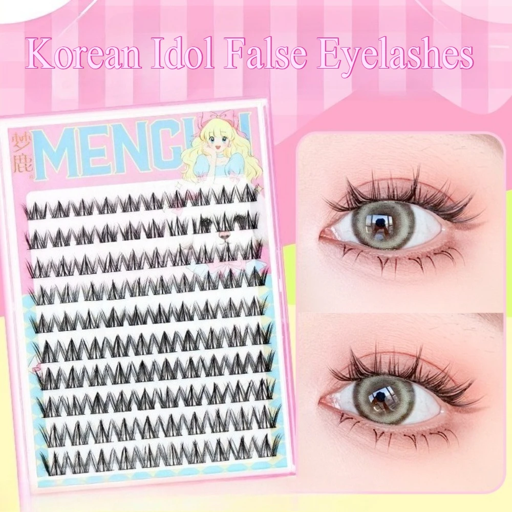 

10 Rows Large Capacity False Eyelashes Natural Segmented Thick Dense Fake Eyelash Slant Flying Manga Fairy Lashes Makeup Tools