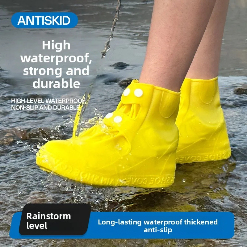 Kids Snow Boots CoverWaterproof Non-Slip Shoe Protector for Children,Thickened Wear-Resistant High Tube Gaiter for Snow Sand Mud