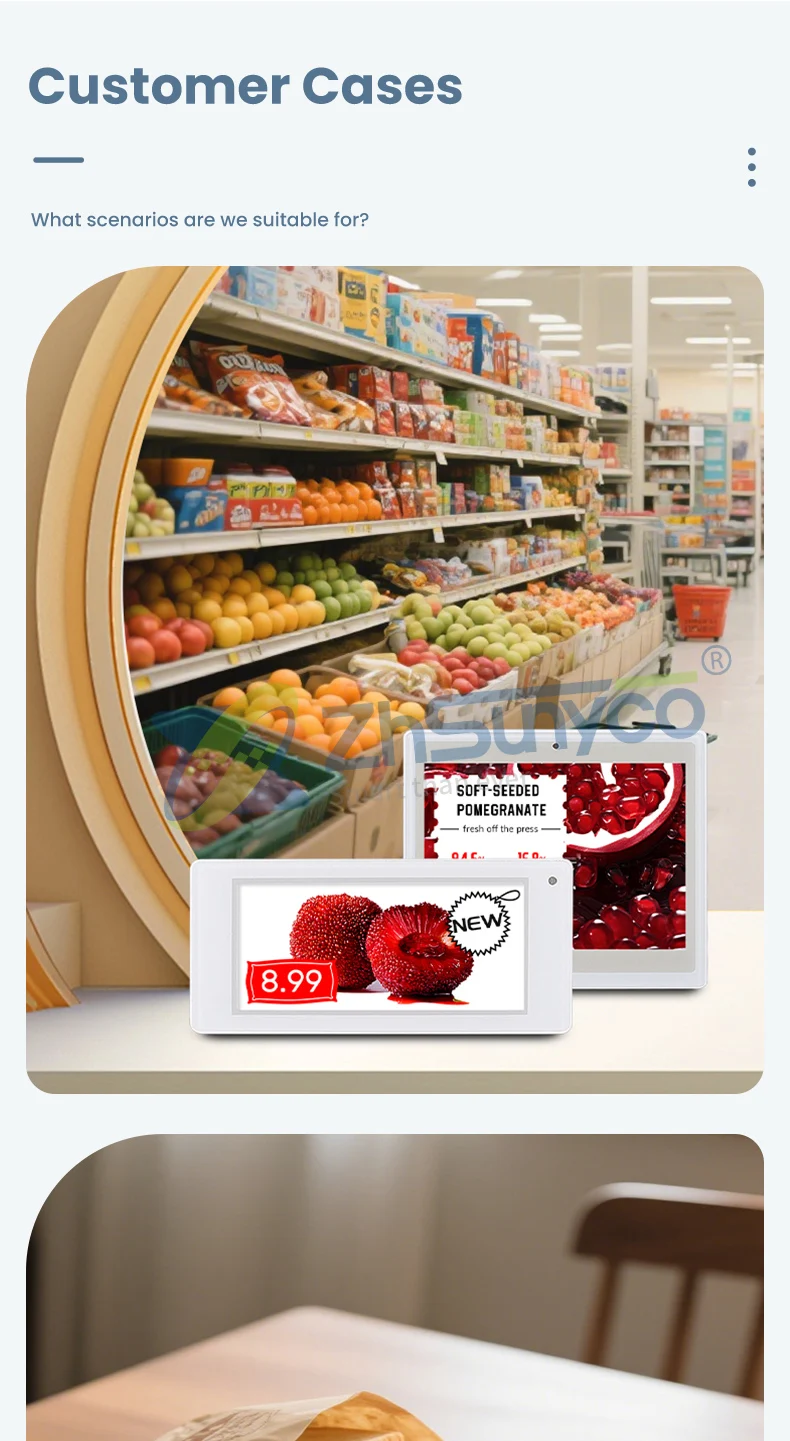 Zhsunyco 10pcs 2.9" Esl Electronic Price Tag Esl E-Ink Electronic Shelf Label