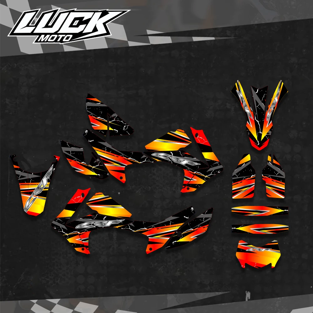 LUCKMOTO For Honda CRF250L CRF 250L 2012-2016 2017-2020 Graphics Decals Stickers Kits Number Name Custom