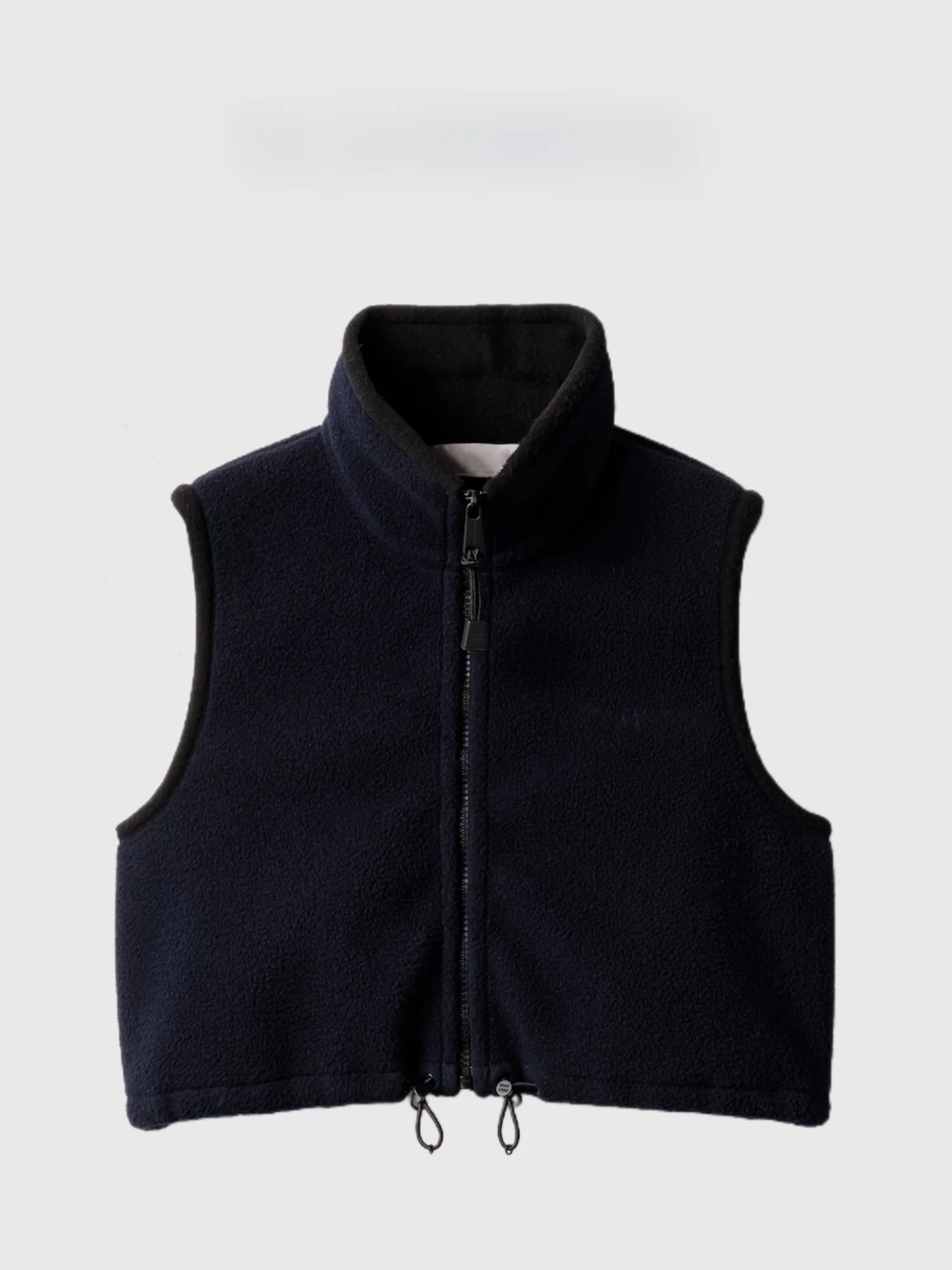 เสื้อกั๊กผ้าฝ้ายซิป Lotton รุ่น Early Autumn สำหรับผู้หญิง แฟชั่นปักตัวอักษรโลโก้ สไตล์สวมหัว ไม่มีแขน เหมาะสำหรับใส่ไปทำงาน