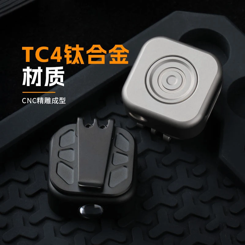 EDC Titanium Alloy Mini Torch LED Flashlight Torch Pocket Light Outdoor Camping Light Tpye-C Charge