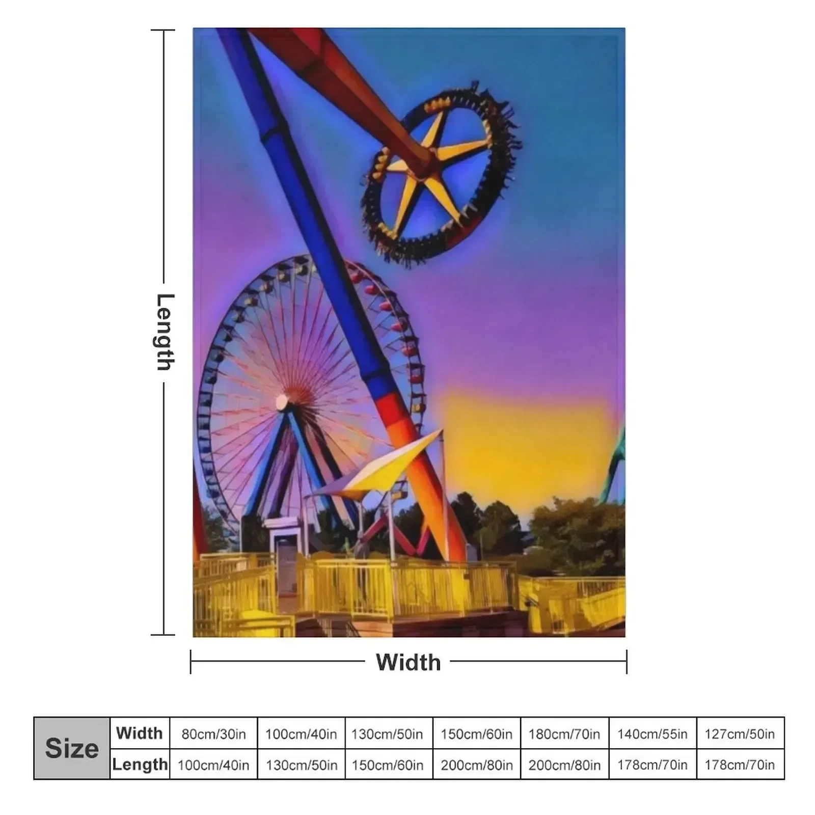 Radical Rides (Cedar Point) Throw Blanket heavy to sleep wednesday Sofa Throw Plaid on the sofa Plaid Beach Blankets