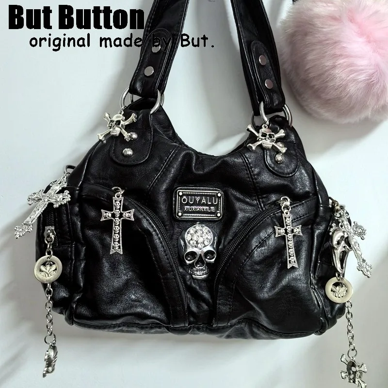 Women Y2K Girl Vintage Harajuku Full of Chains Gothic Rivet Spike