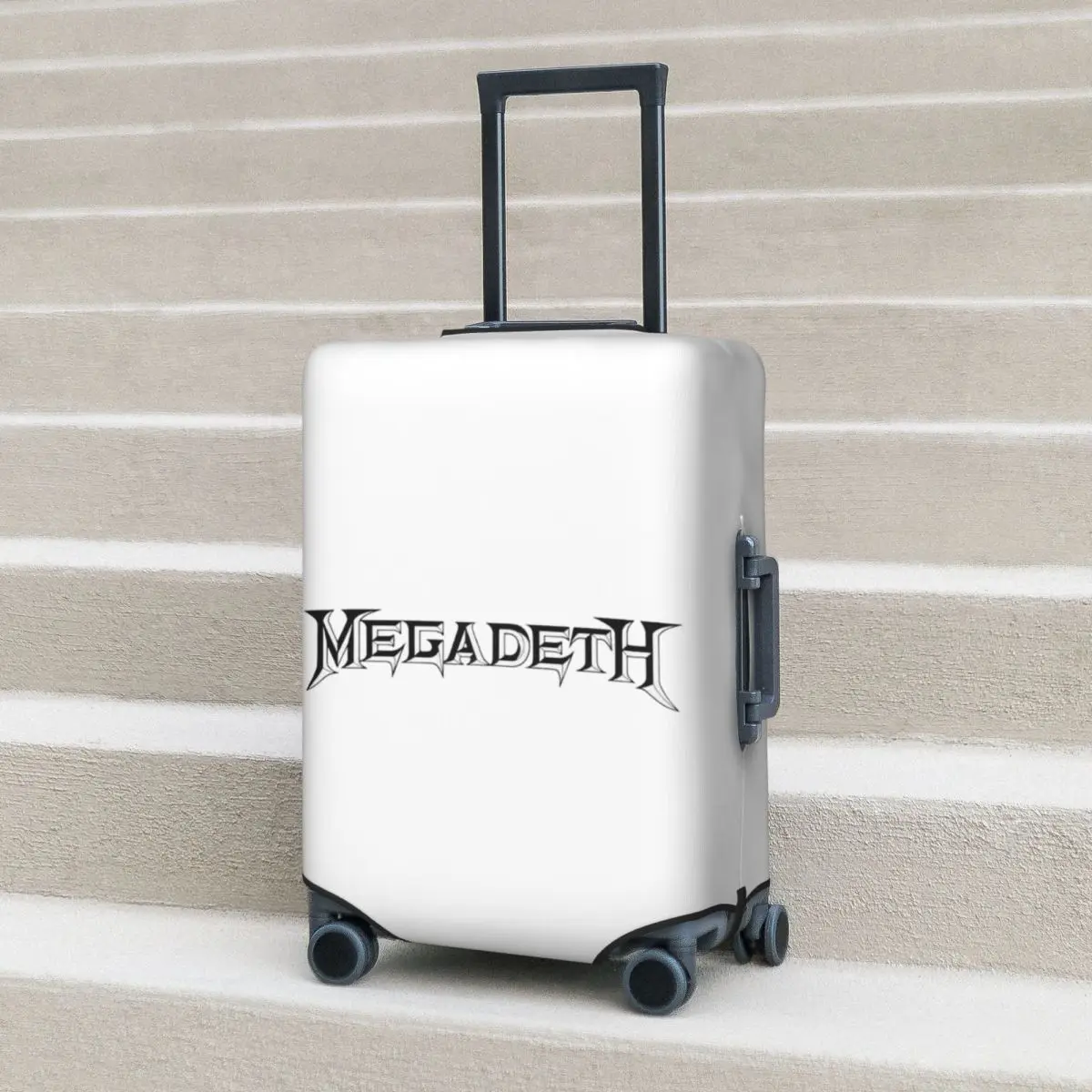 Роскошный защитный чехол для чемодана с металлическим ремешком Megadeth, эластичные защитные чехлы для дорожного багажа на 18-32 дюймов