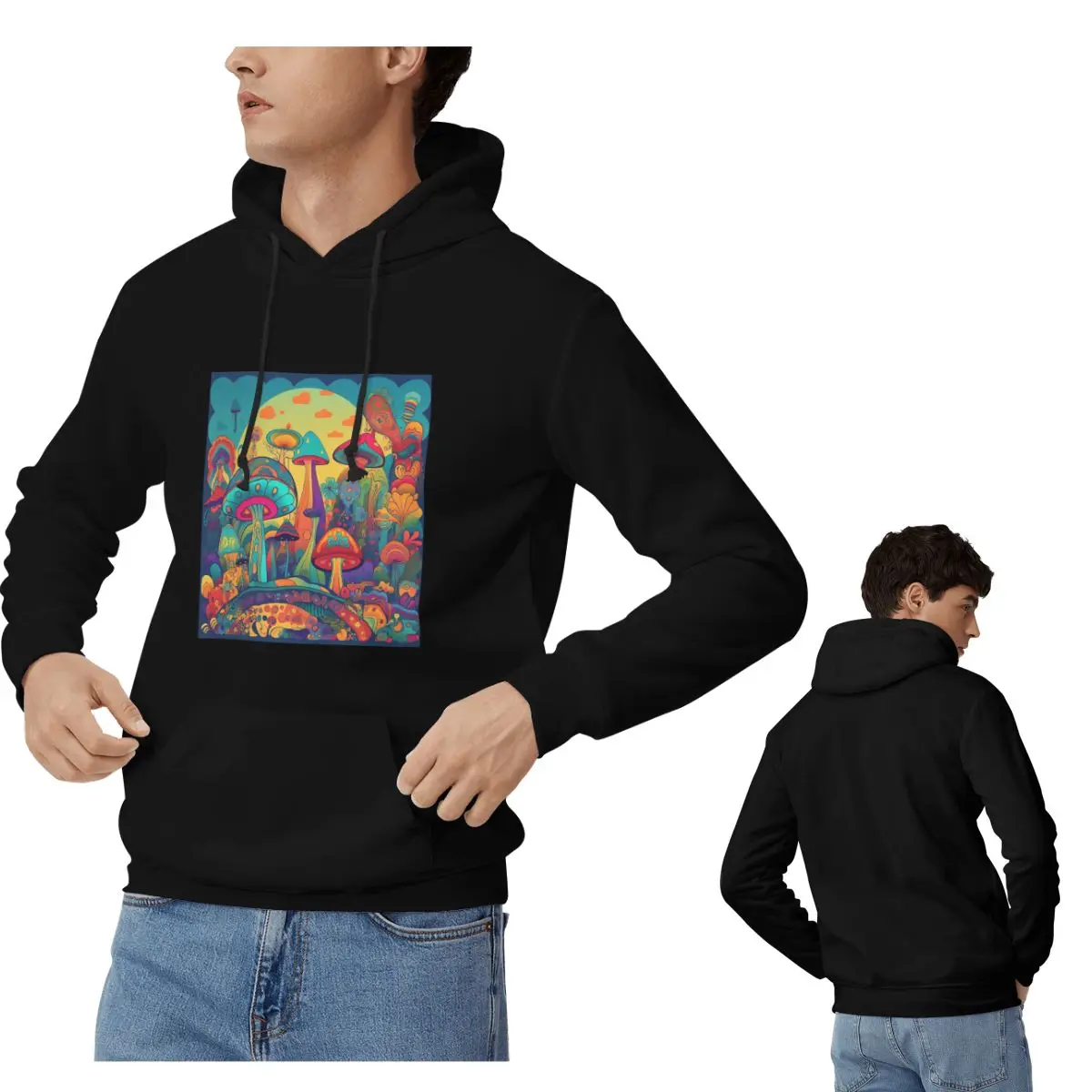 Other Trippy Mushroom Hoodies Men's Women Casual Pullover Sweatshirts Harajuku Long Sleeve Hooded Autumn Winter