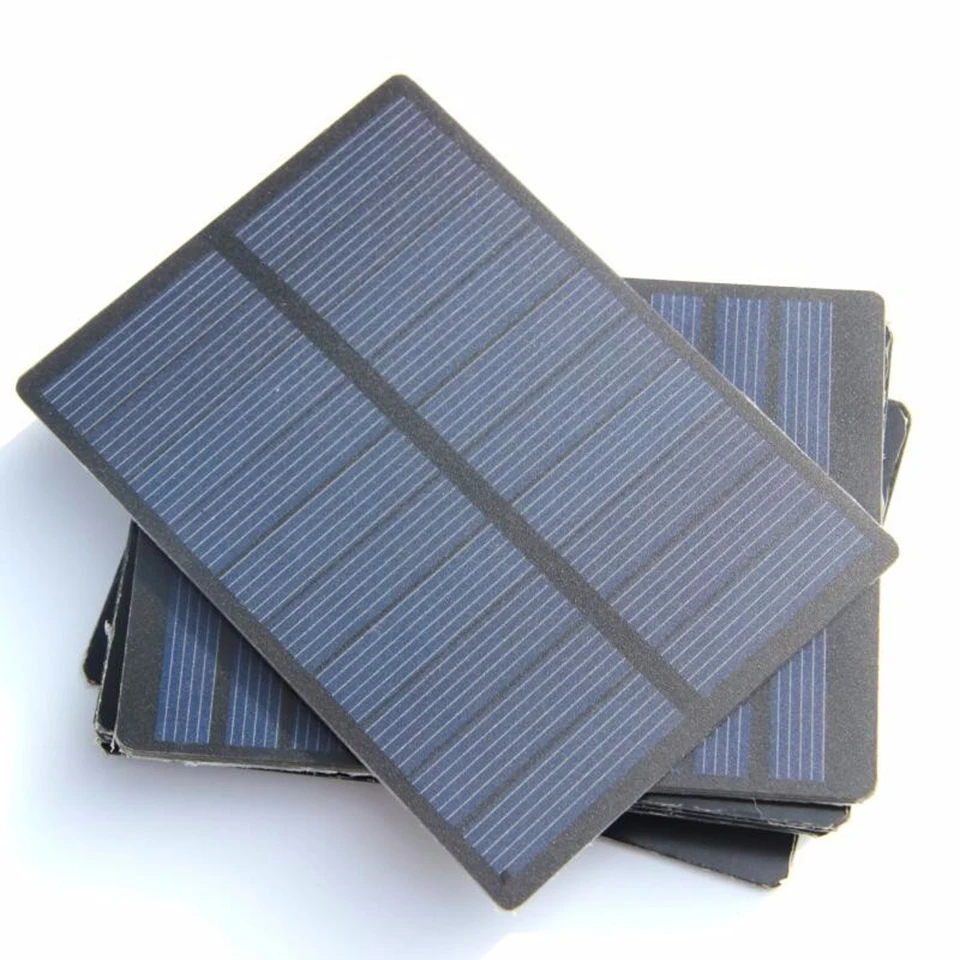 Mini 1.3W 5V Solar Panel 0-260mA Polysilicon Silicoon Battery Power Bank Charge Portable Solar System Home Light Toy DIY