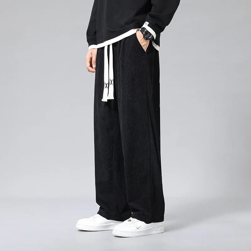 Thin Casual Wide-leg Pants Hang Sense Fashion Handsome Classic Multi-match Durable Fabric Comfortable Breathable Casual Pants
