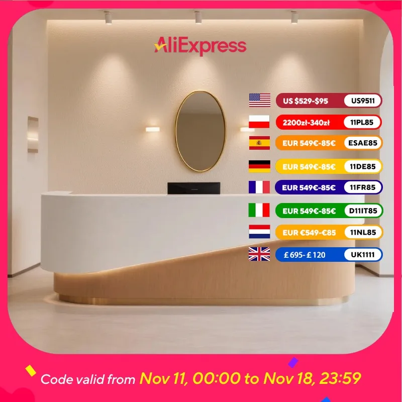 

Aesthetics Beauty Reception Desks Drawers Display Hutch Office Reception Desks Luxury Indoor Mostrador Recepcion Furniture
