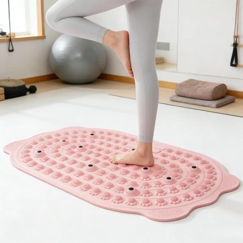 Adult Meridian Stimulation Mat Extra Thick Silicone Foot Reflexology Board for Yoga