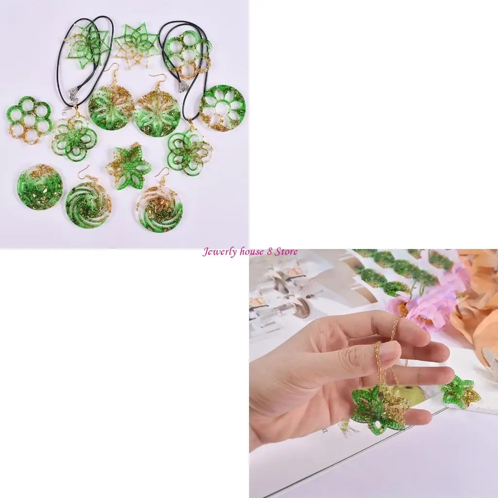 

Shiny Hollow Flower-shaped Keychain Silicone Mold for Valentine Gift Crafts