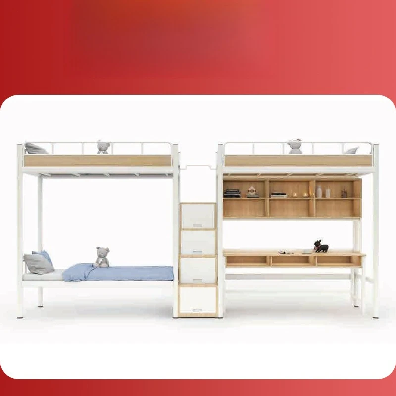 School dormitory bed College student apartment School upper and lower bunk bed