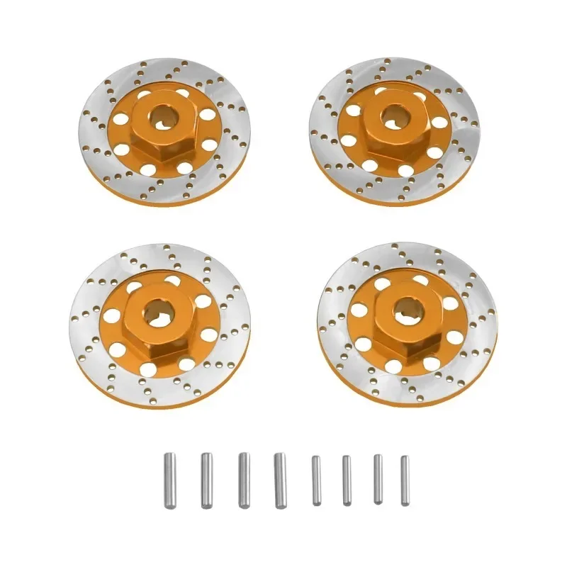 金属製 12mm ホイール六角ハブアダプター ブレーキディスク MJX 14301 14302 1/12 MN128 MN86S RC オンロードレーシングカー用